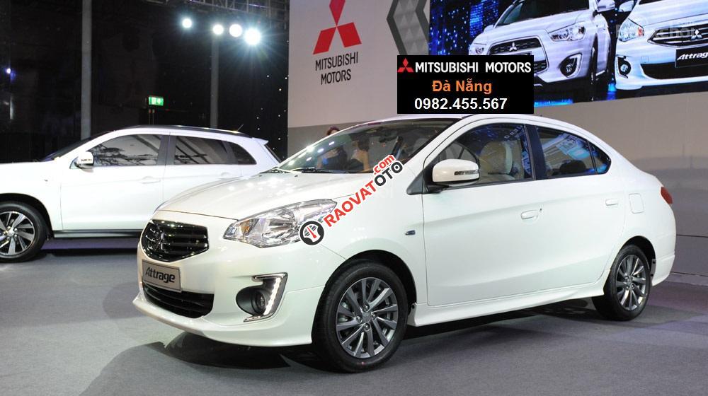 Bán xe Mitsubishi Attrage đời 2017, màu trắng, nhập khẩu-0