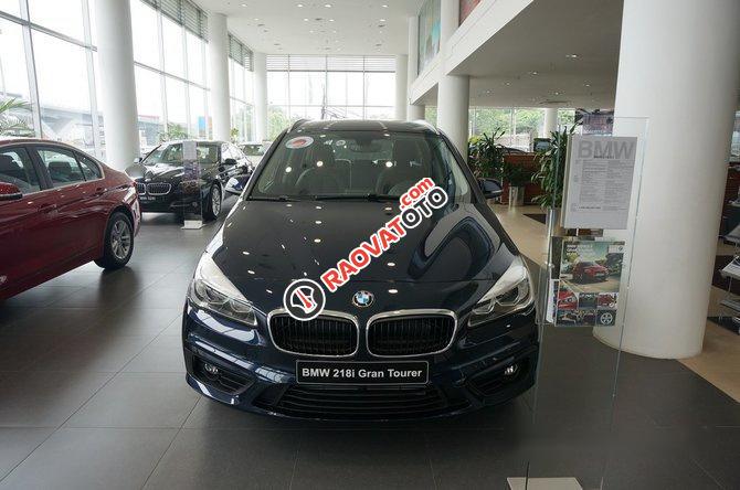 Cần bán BMW 2 Series 218I Gran Tourer AT đời 2017, màu xanh-0
