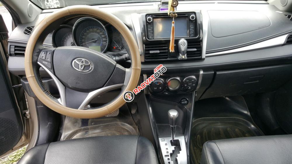 Bán Toyota Vios G 1.5AT màu vàng cát, số tự động, sản xuất 2014-6