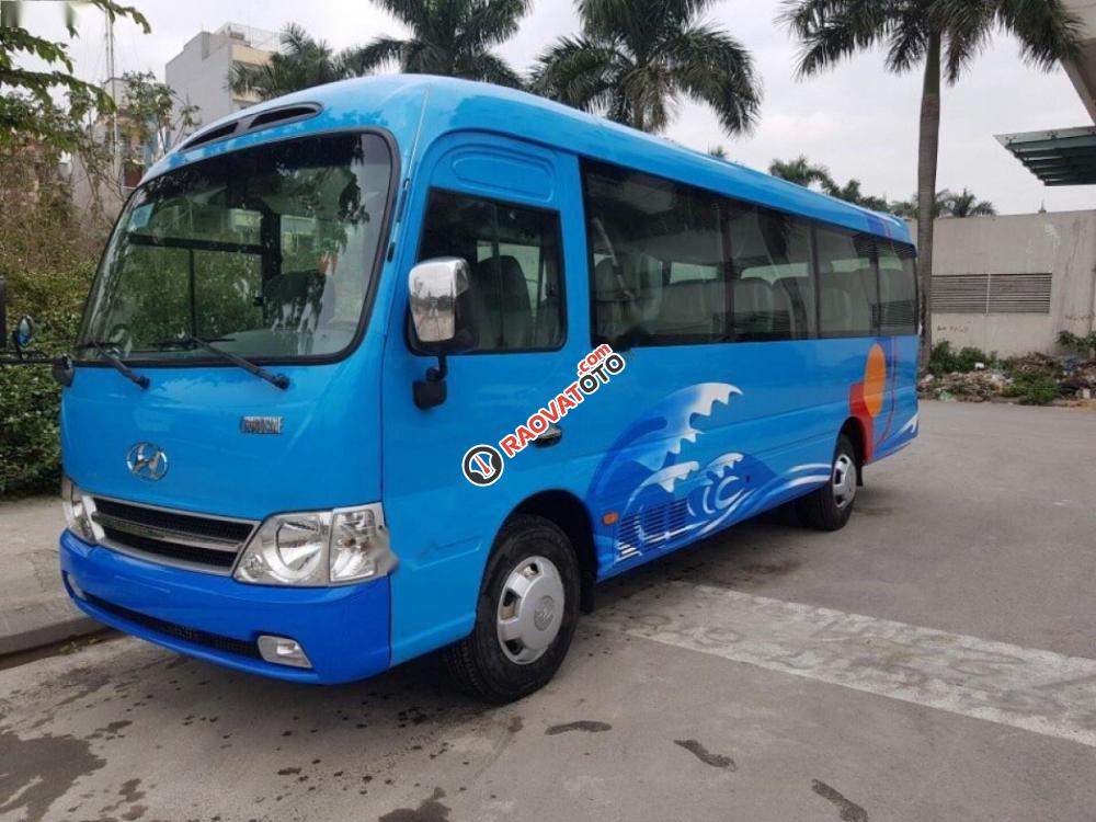 Bán xe Hyundai County Limousine đời 2014, màu xanh lam, giá 970tr-0