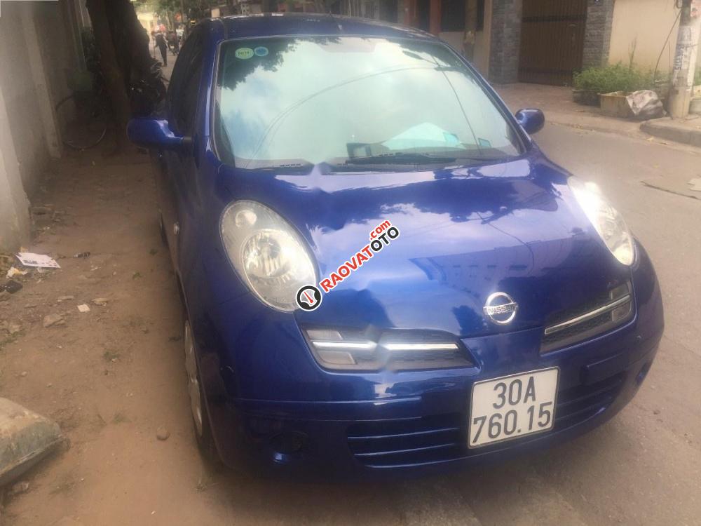 Bán Nissan Micra đời 2005, màu xanh lam, nhập khẩu -1
