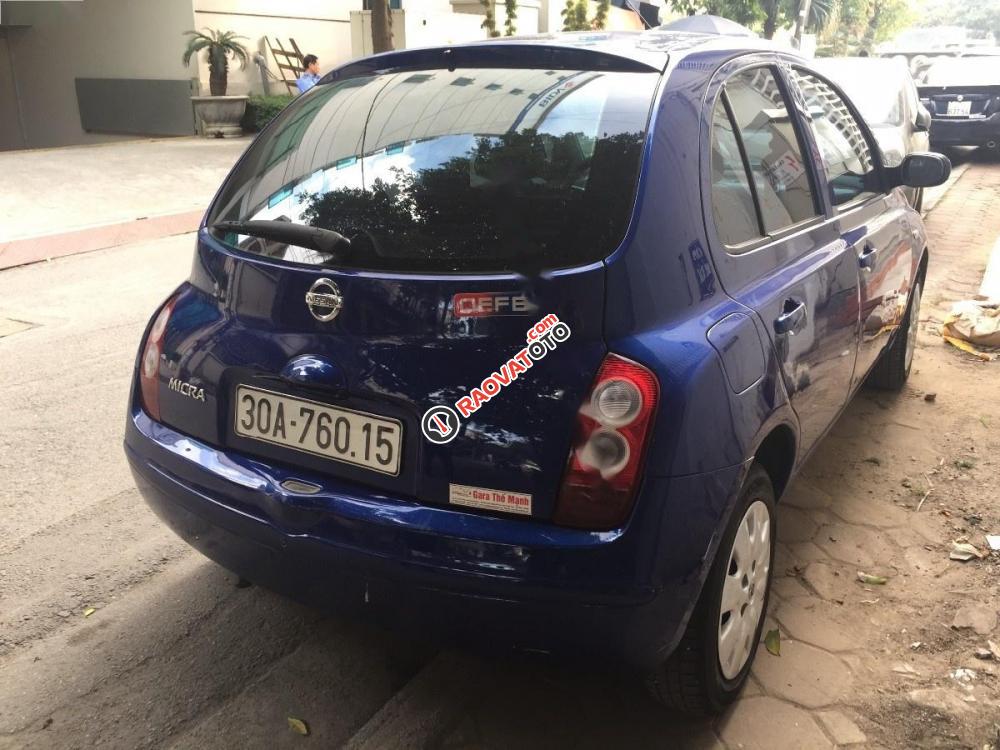 Bán Nissan Micra đời 2005, màu xanh lam, nhập khẩu -3