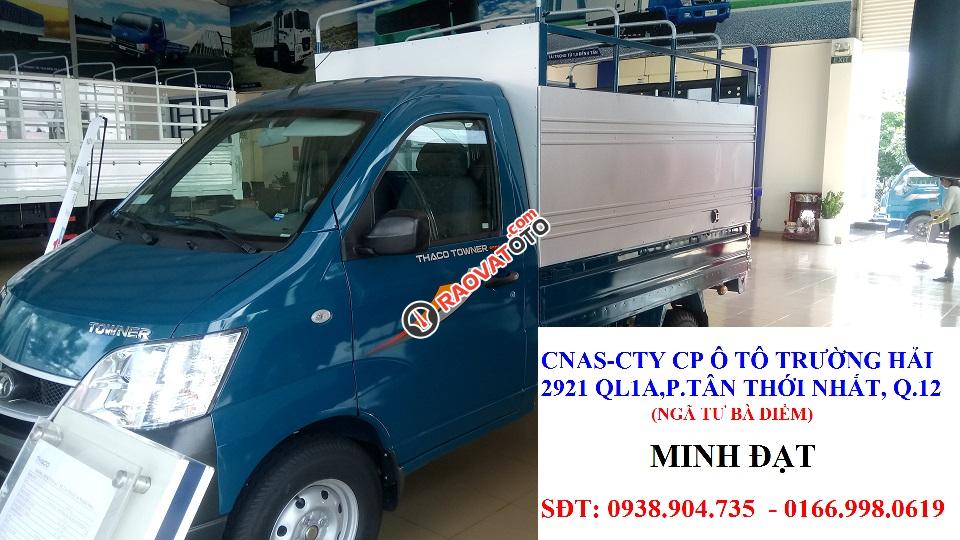 Cần bán Thaco Towner 800 sản xuất 2017, màu xanh lam xe nhập -2