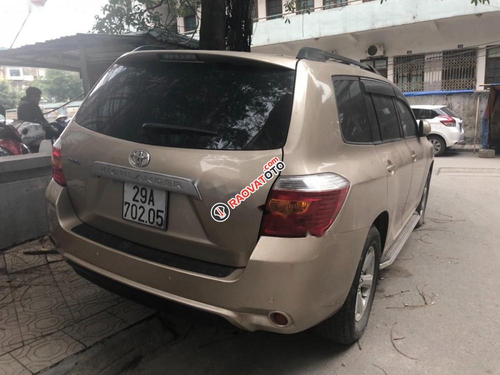 Bán xe Toyota Highlander 3.5 V6 2007, màu vàng, nhập khẩu-3