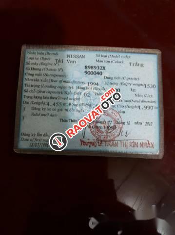 Cần bán gấp Nissan Urvan đời 1994, màu trắng, giá tốt-5