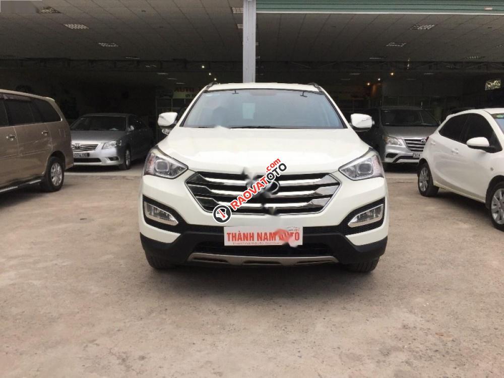 Bán Hyundai Santa Fe 2.4AT đời 2014, màu trắng, xe nhập, giá 860tr-8
