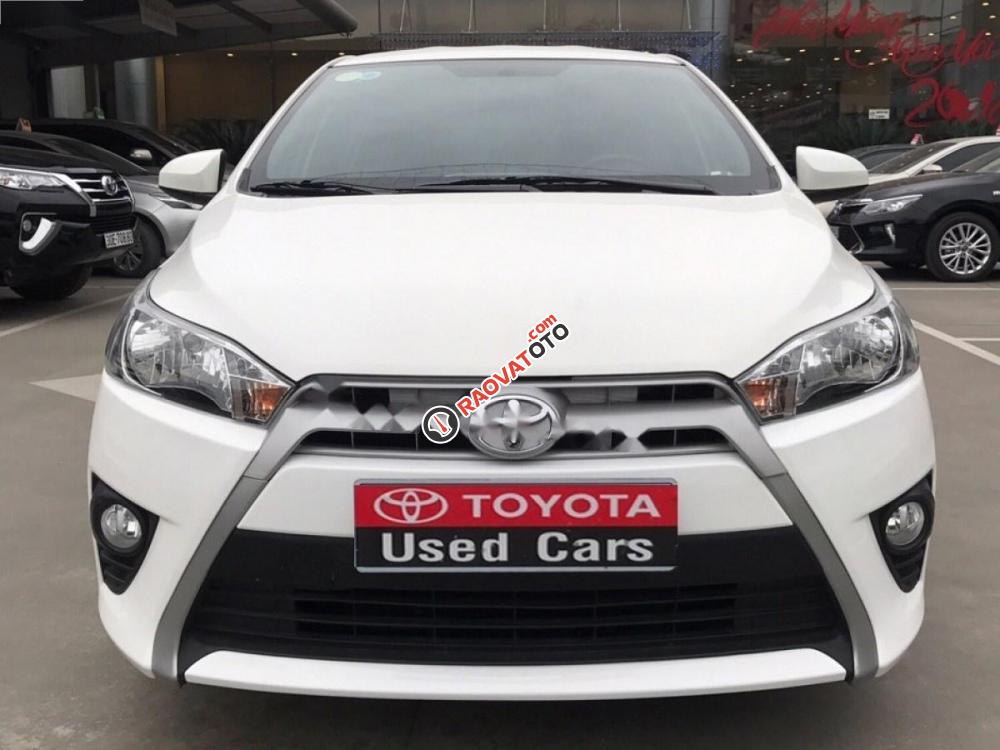 Cần bán xe Toyota Yaris 1.3E đời 2016, màu trắng, nhập khẩu nguyên chiếc số tự động, 615tr-4