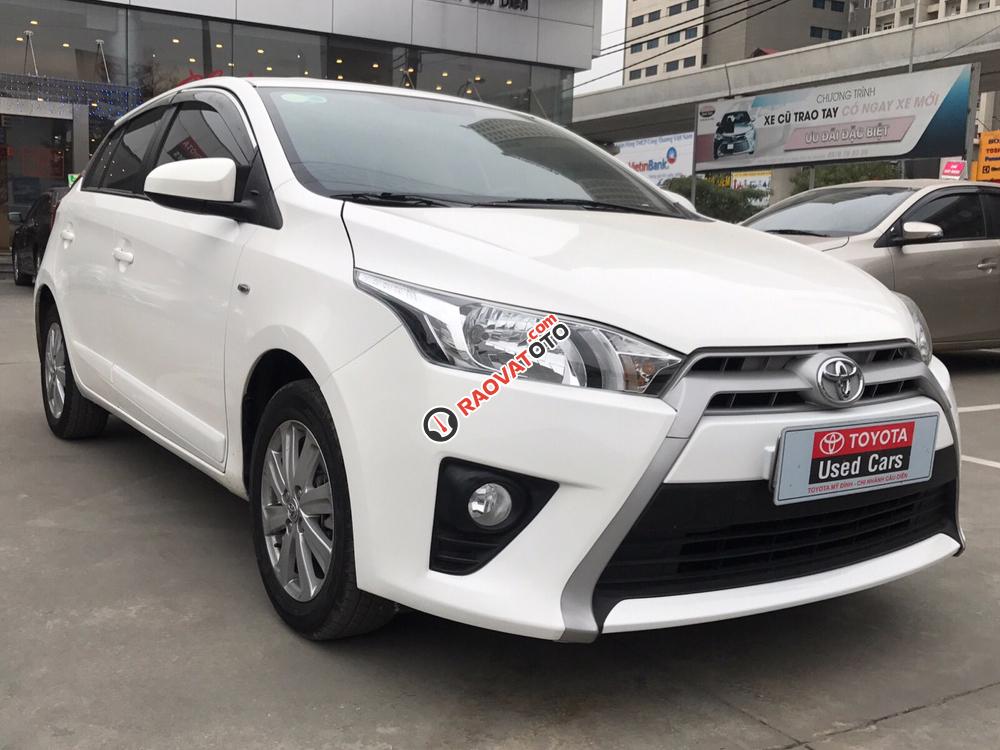 Bán Toyota Yaris 1.3E 2016, màu trắng, nhập khẩu,-0