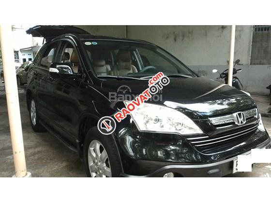 Bán Honda CR V 2.0 đời 2009, màu đen, nhập khẩu-0