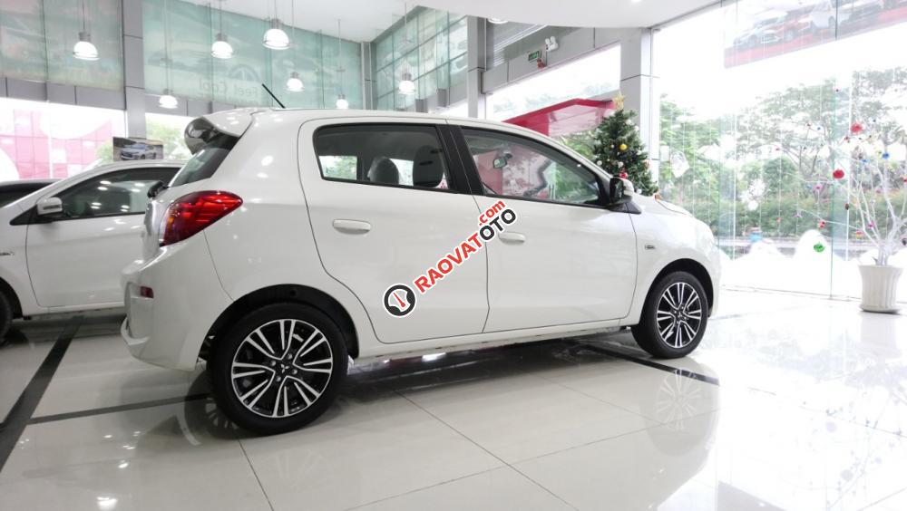 Bán ô tô Mitsubishi Mirage CVT đời 2017, màu trắng, xe nhập, có bán trả góp 0906884030-4