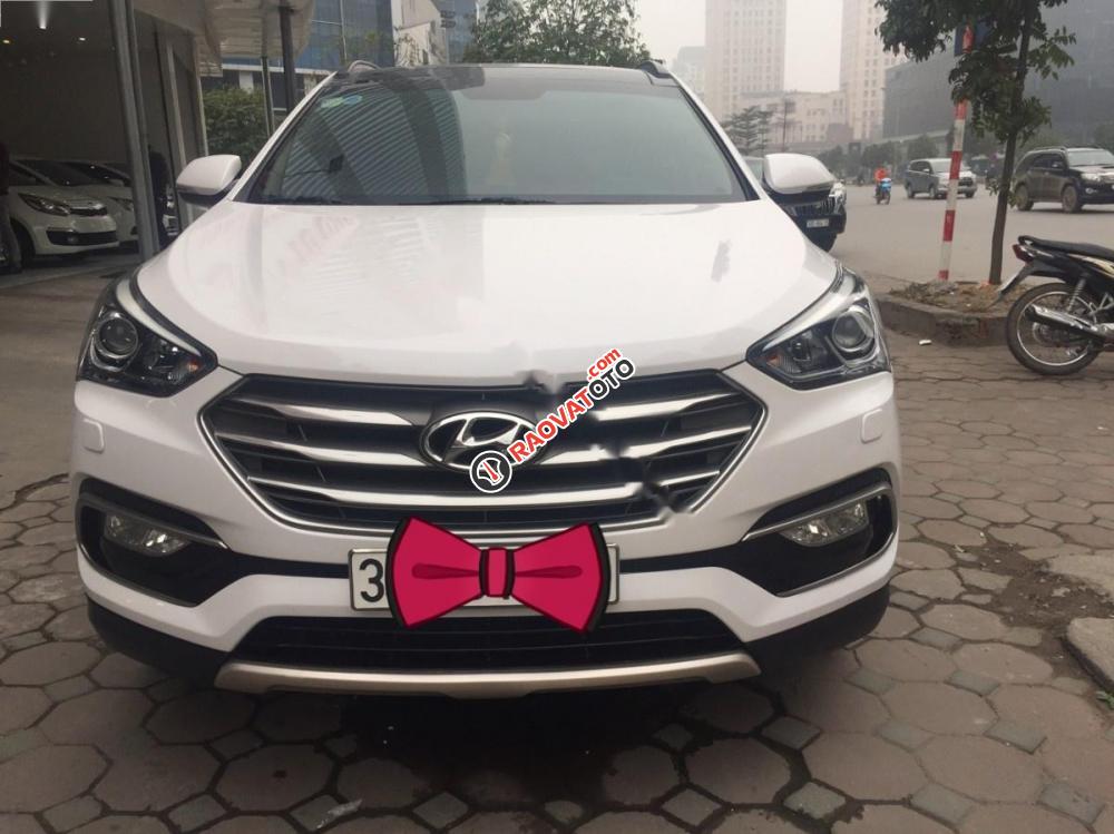 Bán xe Hyundai Santa Fe 4WD năm sản xuất 2016, màu trắng-9