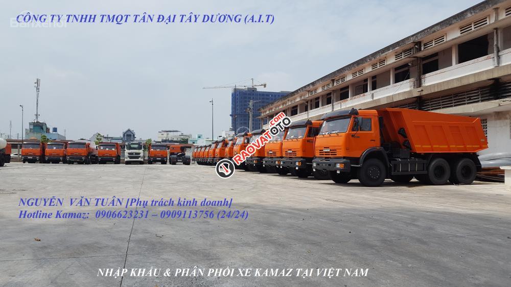 Bán xe ben Kamaz 15 tấn mới 2016 nhập khẩu, Kamaz 65115 (6x4) tại Bình Dương và Bình Phước-9