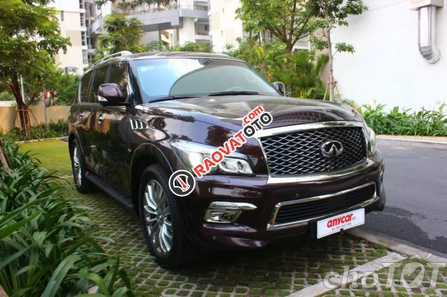 Bán Infiniti QX80 5.6 AT 2015, màu đỏ, nhập khẩu mới chạy 32.000 km-1