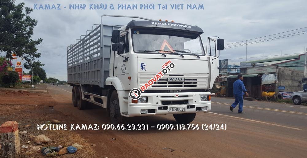 Bán Kamaz 65117 tải thùng 24 tấn | Tải thùng Kamaz 7.8m mới 2016 mui kèo bạt-18