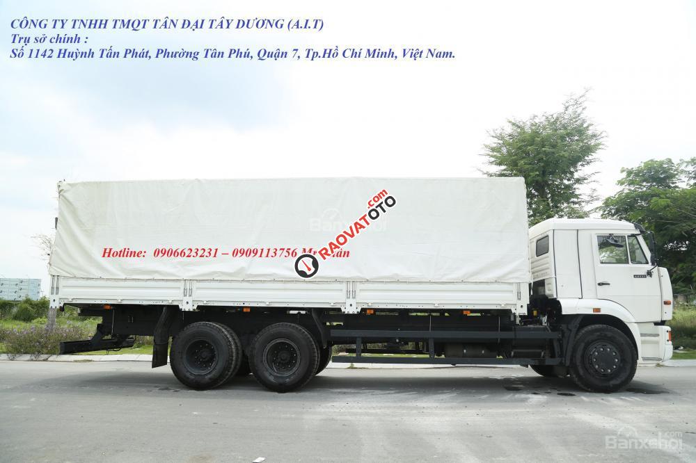 Bán Kamaz 65117 tải thùng 24 tấn | Tải thùng Kamaz 7.8m mới 2016 mui kèo bạt-0