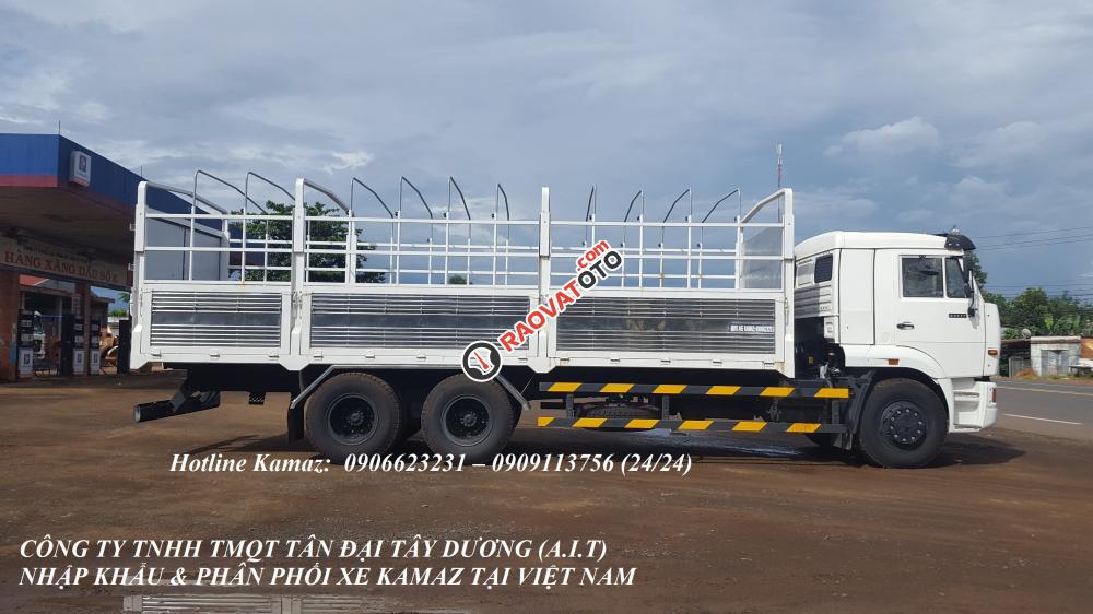 Bán Kamaz 65117 tải thùng 24 tấn | Tải thùng Kamaz 7.8m mới 2016 mui kèo bạt-14