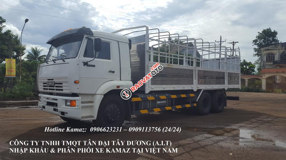 Bán Kamaz 65117 tải thùng 24 tấn | Tải thùng Kamaz 7.8m mới 2016 mui kèo bạt-16