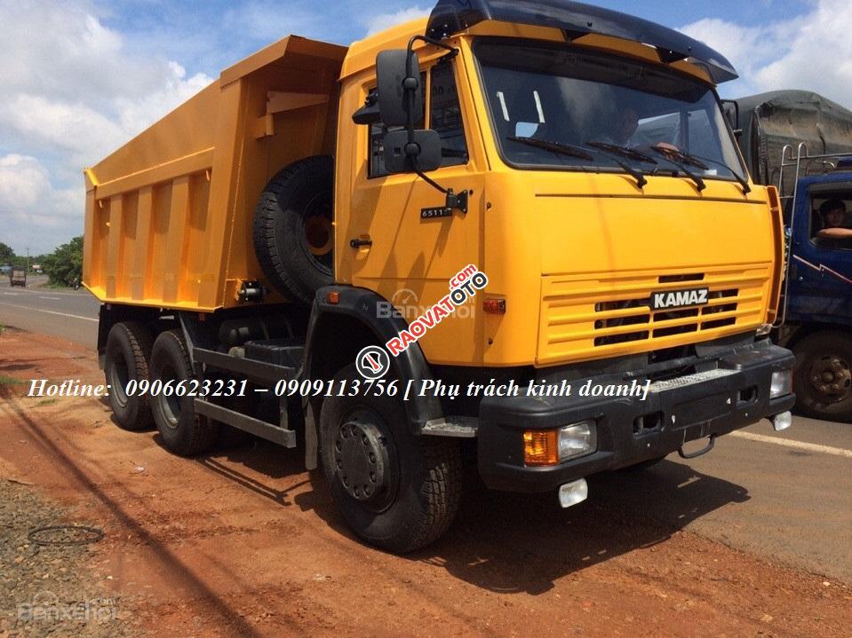 Bán xe ben Kamaz 15 tấn mới 2016 nhập khẩu, Kamaz 65115 (6x4) tại Bình Dương và Bình Phước-1