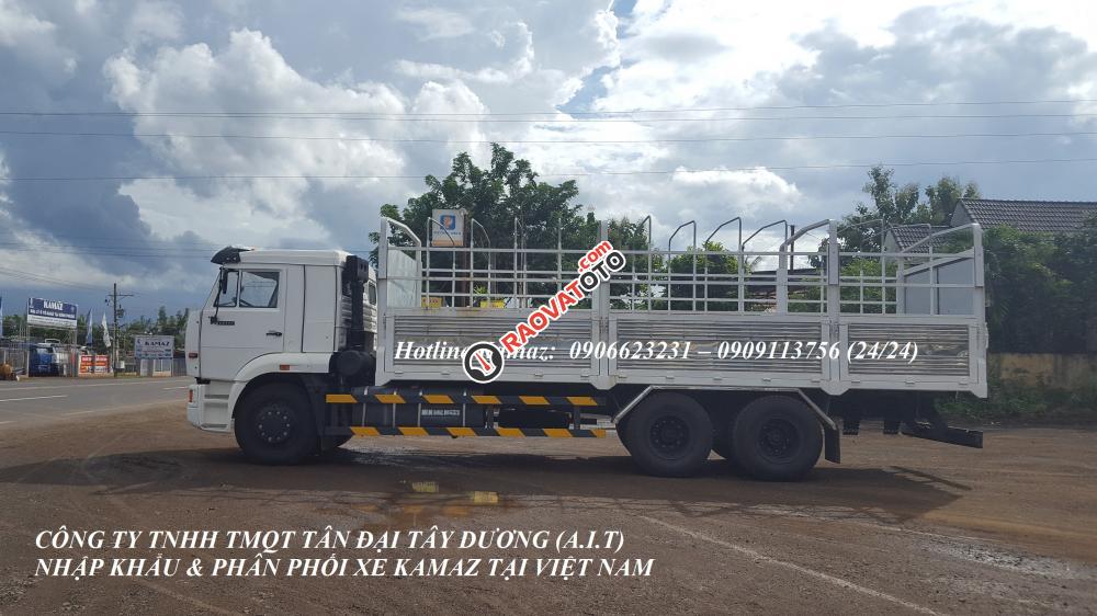 Bán Kamaz 65117 tải thùng 24 tấn | Tải thùng Kamaz 7.8m mới 2016 mui kèo bạt-15