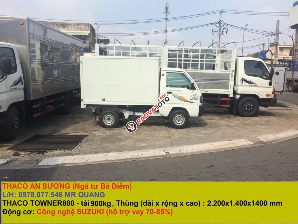 Thaco An Sương bán xe tải 900Kg Thaco Towner 800, đời 2017, giá tốt nhất TPHCM 2017-1