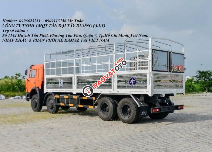 Tải thùng Kamaz 30 tấn | Kamaz 6540 (8x4) thùng 9m nhập nguyên chiếc 2016-4