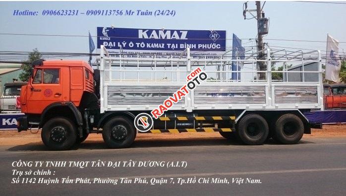 Tải thùng Kamaz 30 tấn | Kamaz 6540 (8x4) thùng 9m nhập nguyên chiếc 2016-6