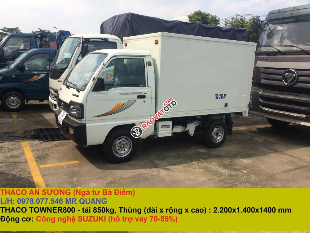 Thaco An Sương bán xe tải 900Kg Thaco Towner 800, đời 2017, giá tốt nhất TPHCM 2017-2