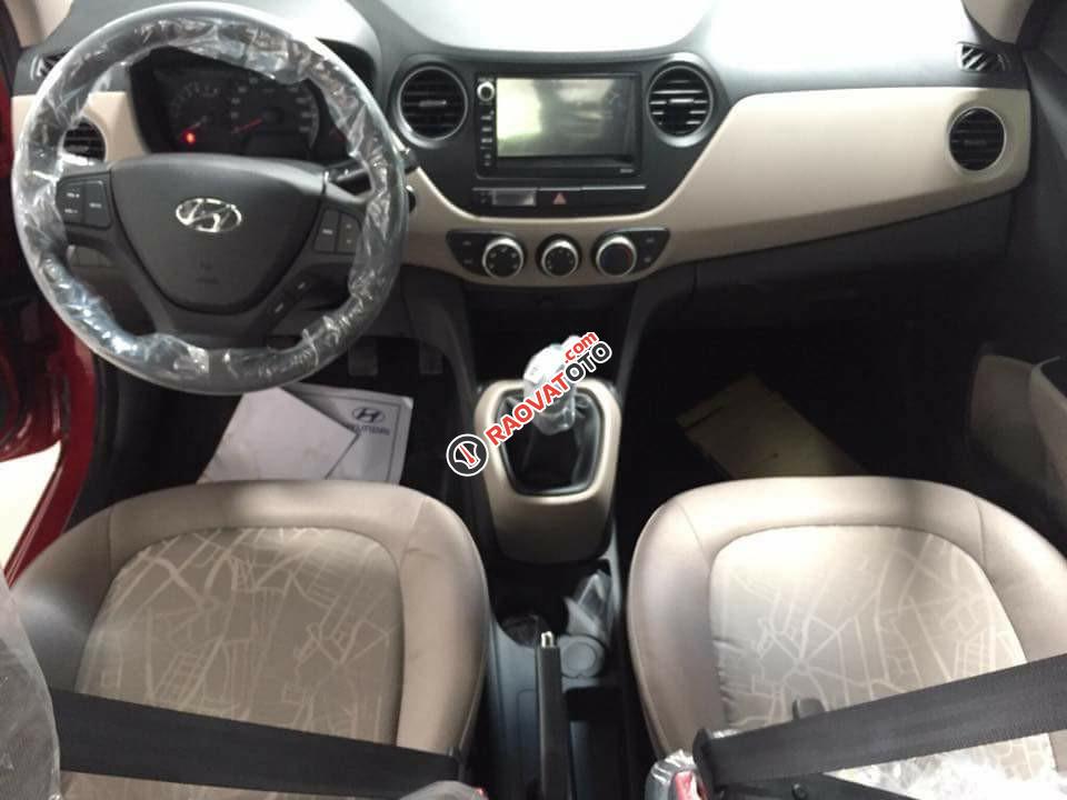 Bán Hyundai Grand i10 1.0 MT đời 2017, màu đỏ-2