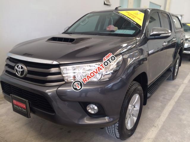 Cần bán xe Toyota Hilux E đời 2014, màu xám, nhập khẩu-0