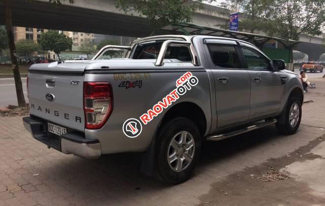 Bán Ford Ranger XLT 4x4 MT đời 2014, màu bạc -2