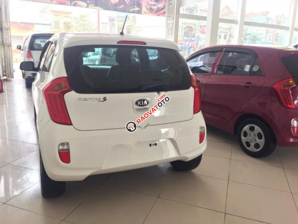 Cần bán gấp Kia Morning S AT sản xuất năm 2015, màu trắng, giá 339tr-6