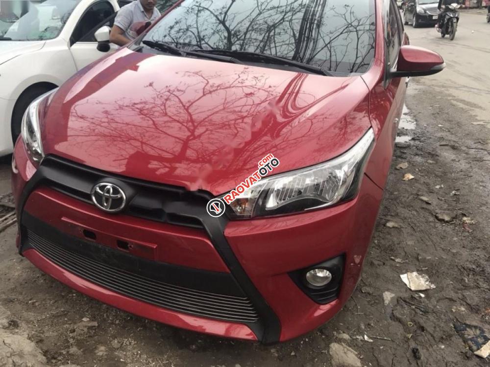Bán Toyota Yaris E 2016, màu đỏ, xe nhập chính chủ giá cạnh tranh-2