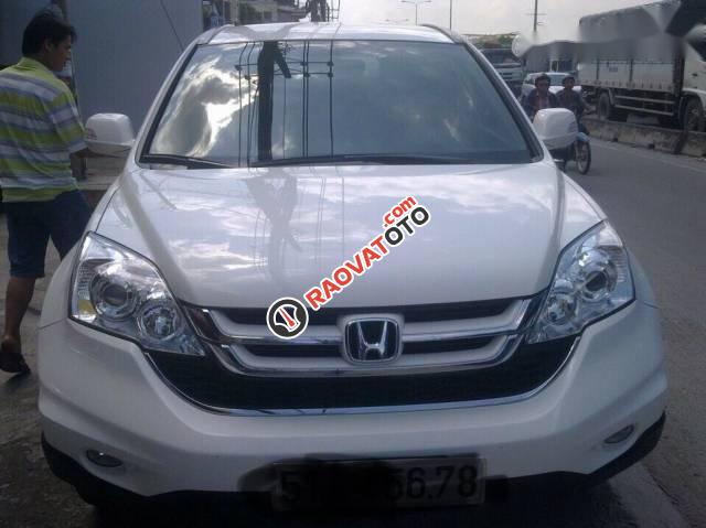 Cần bán gấp Honda CR V 2.4 đời 2012, màu trắng xe gia đình-0