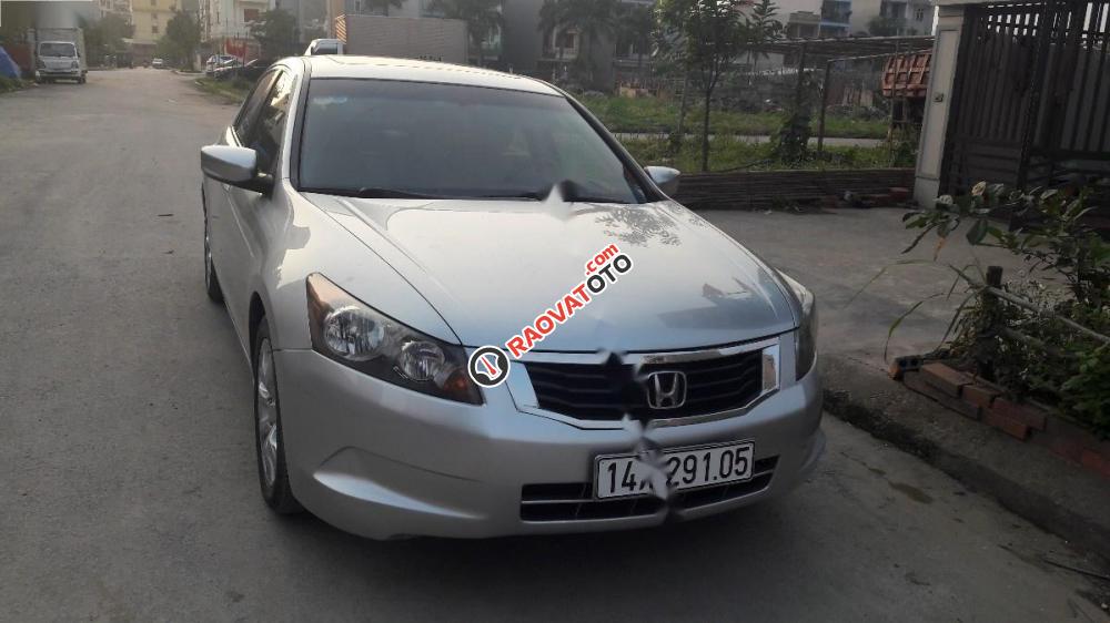 Bán ô tô Honda Accord 2.4 sản xuất năm 2008, màu bạc, xe nhập chính chủ-0