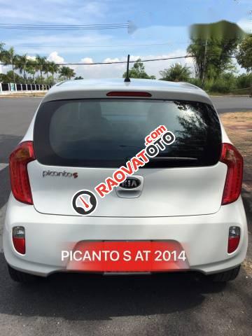 Bán Kia Picanto S AT sản xuất năm 2014, màu trắng  -1