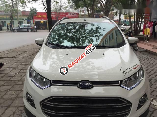 Bán Ford EcoSport Titanium AT năm 2016, màu trắng, 565tr-5
