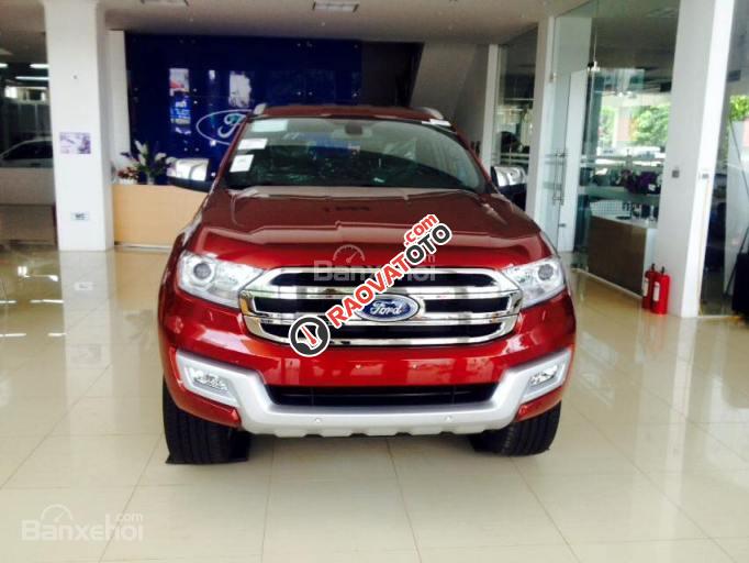 Cần bán Ford Everest Titanium 2.2L đời 2017, màu đỏ, nhập khẩu nguyên chiếc-1