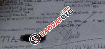 Bán xe Kia Morning 1.0 2016, màu bạc-0