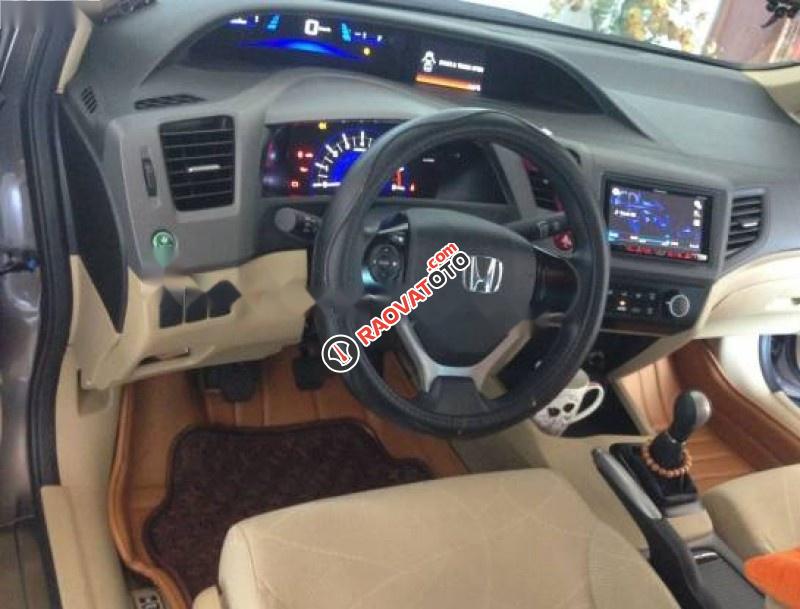 Bán Honda Civic 1.8 MT đời 2014, màu xám  -1