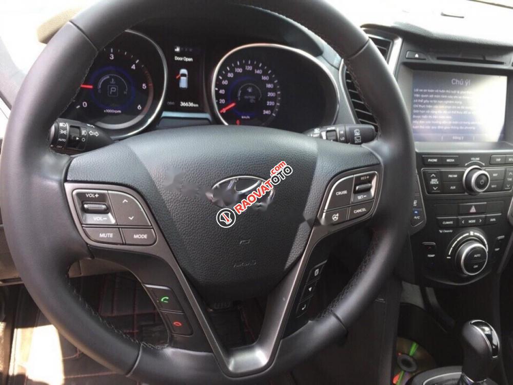 Bán ô tô Hyundai Santa Fe 2.2 CRDI sản xuất 2015, màu đen còn mới, 990tr-2