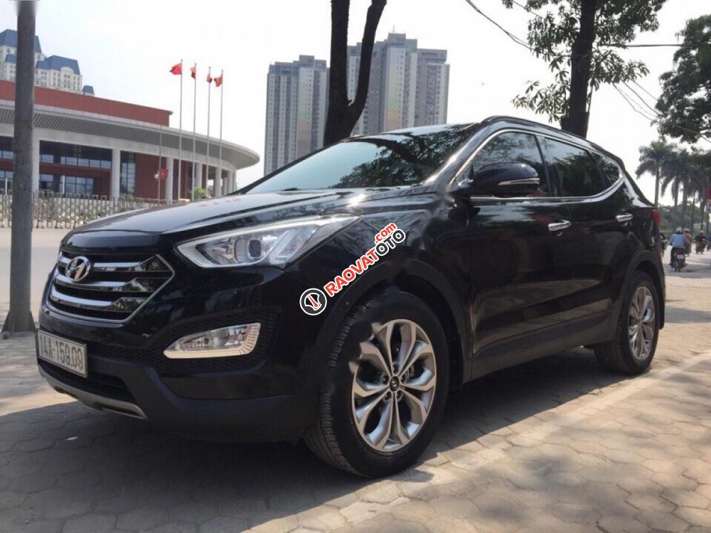 Bán ô tô Hyundai Santa Fe 2.2 CRDI sản xuất 2015, màu đen còn mới, 990tr-9