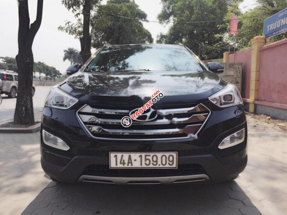 Bán ô tô Hyundai Santa Fe 2.2 CRDI sản xuất 2015, màu đen còn mới, 990tr-8