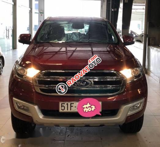 Bán Ford Everest 2.2 Trend sản xuất 2016, màu đỏ -4