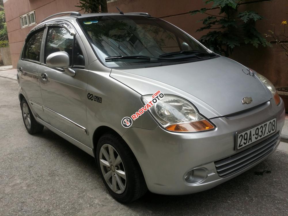 Bán Chevrolet Spark AT đời 2008, màu bạc-7