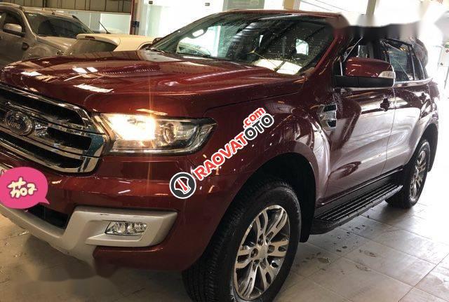 Bán Ford Everest 2.2 Trend sản xuất 2016, màu đỏ -2