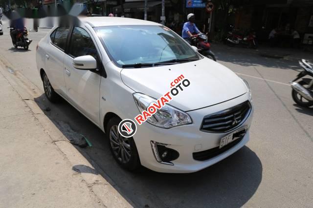 Bán Mitsubishi Attrage CVT năm sản xuất 2015, màu trắng chính chủ, 430tr-2