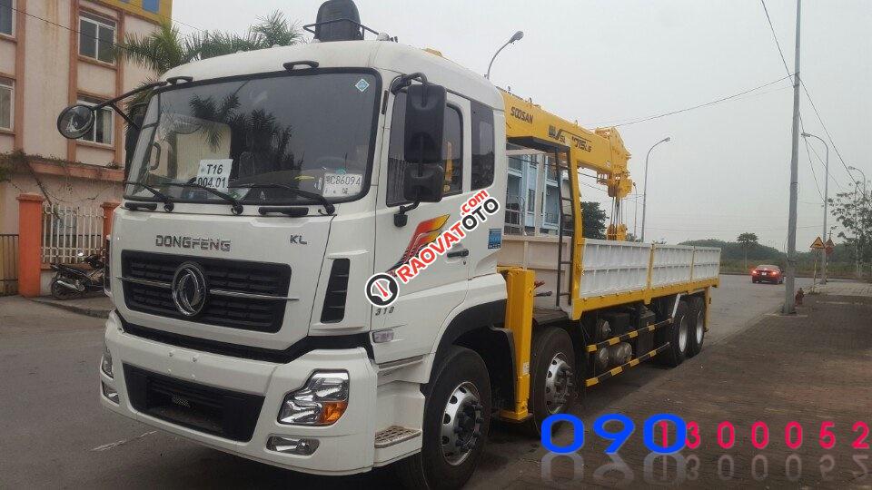 Bán xe tải Dongfeng 4 Chân – 17T5 – Cẩu Soosan SCS1015LS – 10 Tấn-0