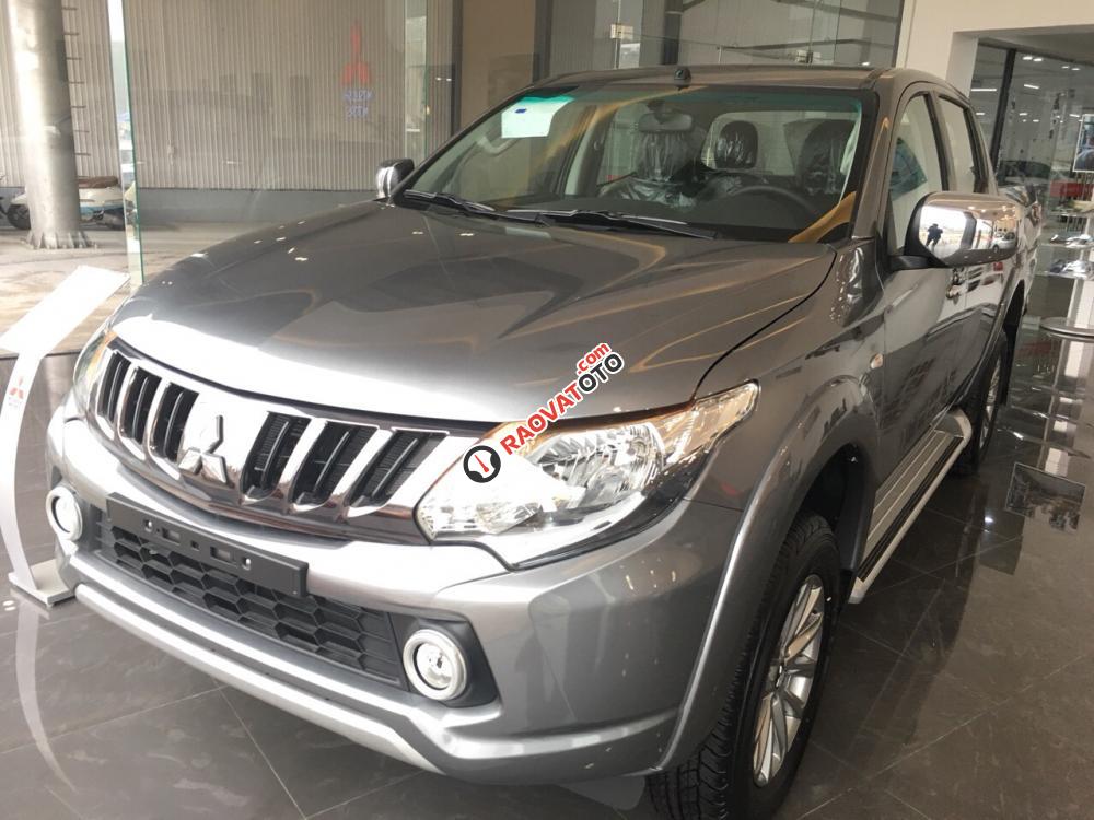 Bán Mitsubishi Triton AT đời 2018, màu xám (ghi), giá tốt khai trương-2