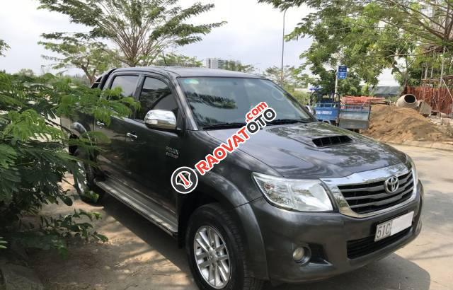 Bán Toyota Hilux 3.0 G năm 2015, màu xám, nhập khẩu Thái-0