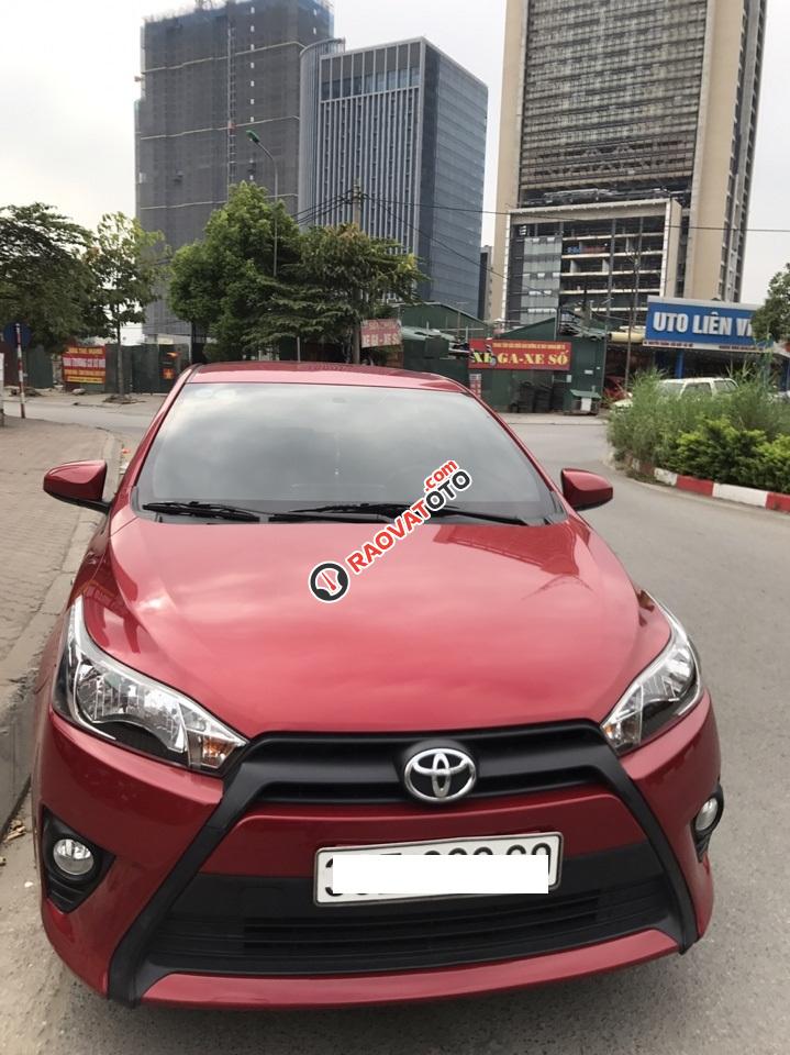 Toyota Yaris màu đỏ xe nhập khẩu sản xuất 2016, xe một chủ từ đầu, đi hơn 1 vạn xịn mới 99.9%-0